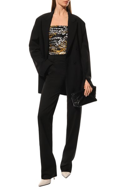 Шелковый платок VERSACE JEANS COUTURE, арт. 73HA7H02-F0ULARD SATIN L0G0 BRUSH/ZG113, фото 2