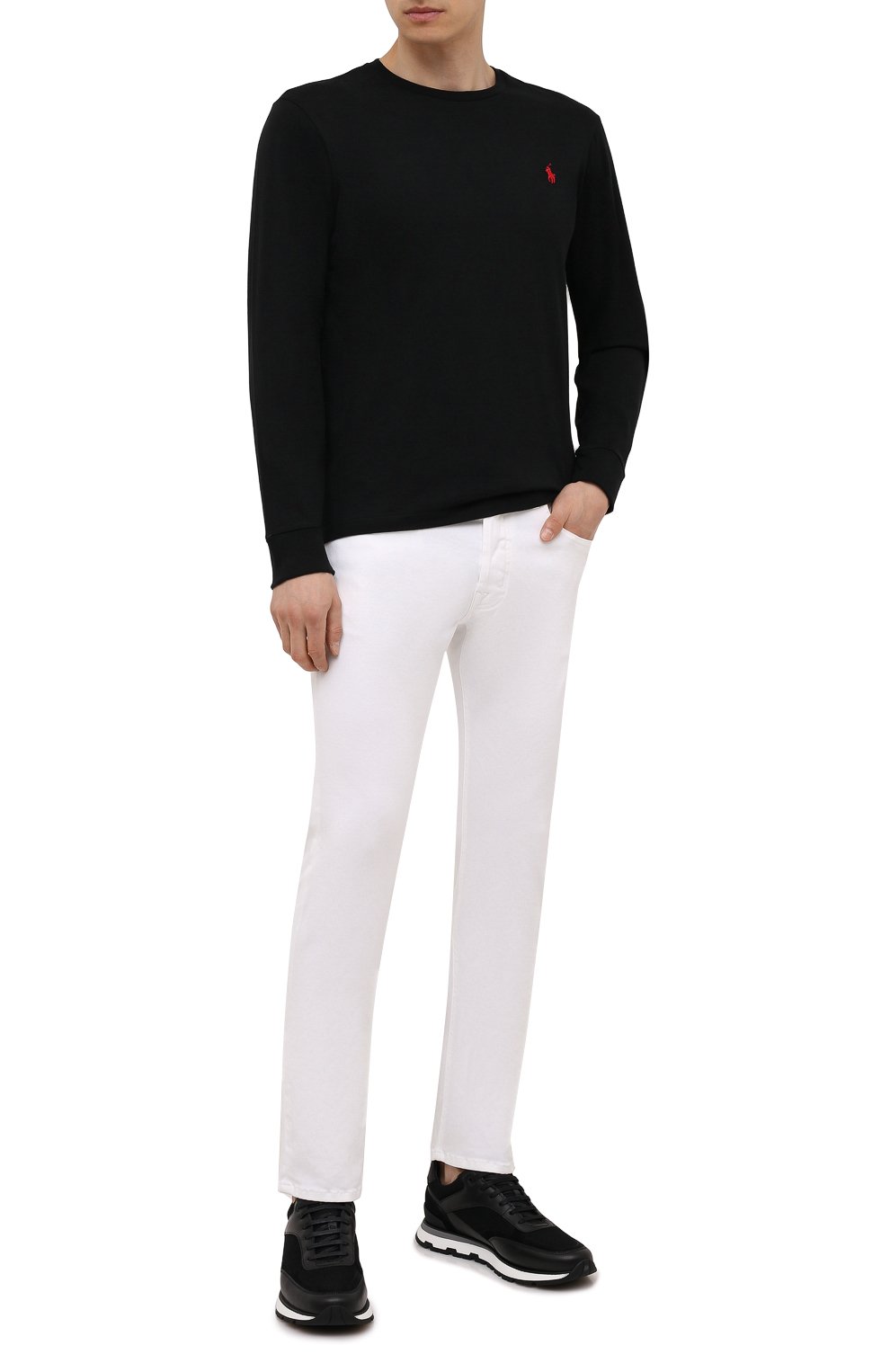 Хлопковый лонгслив POLO RALPH LAUREN, арт. 710671468, фото 2