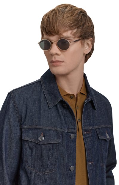 Женские солнцезащитные очки MOSCOT, арт. C0SNIC SUN FLESH-DARK BR0WN/G0LD G15