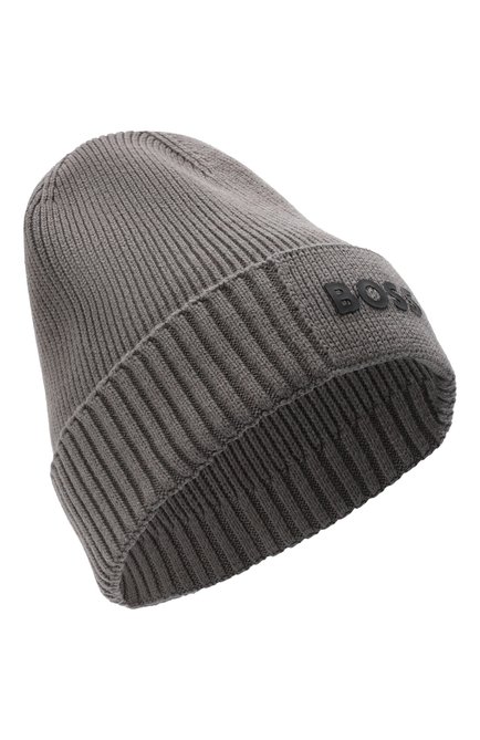 Мужская шапка из хлопка и шерсти BOSS, арт. 50499423