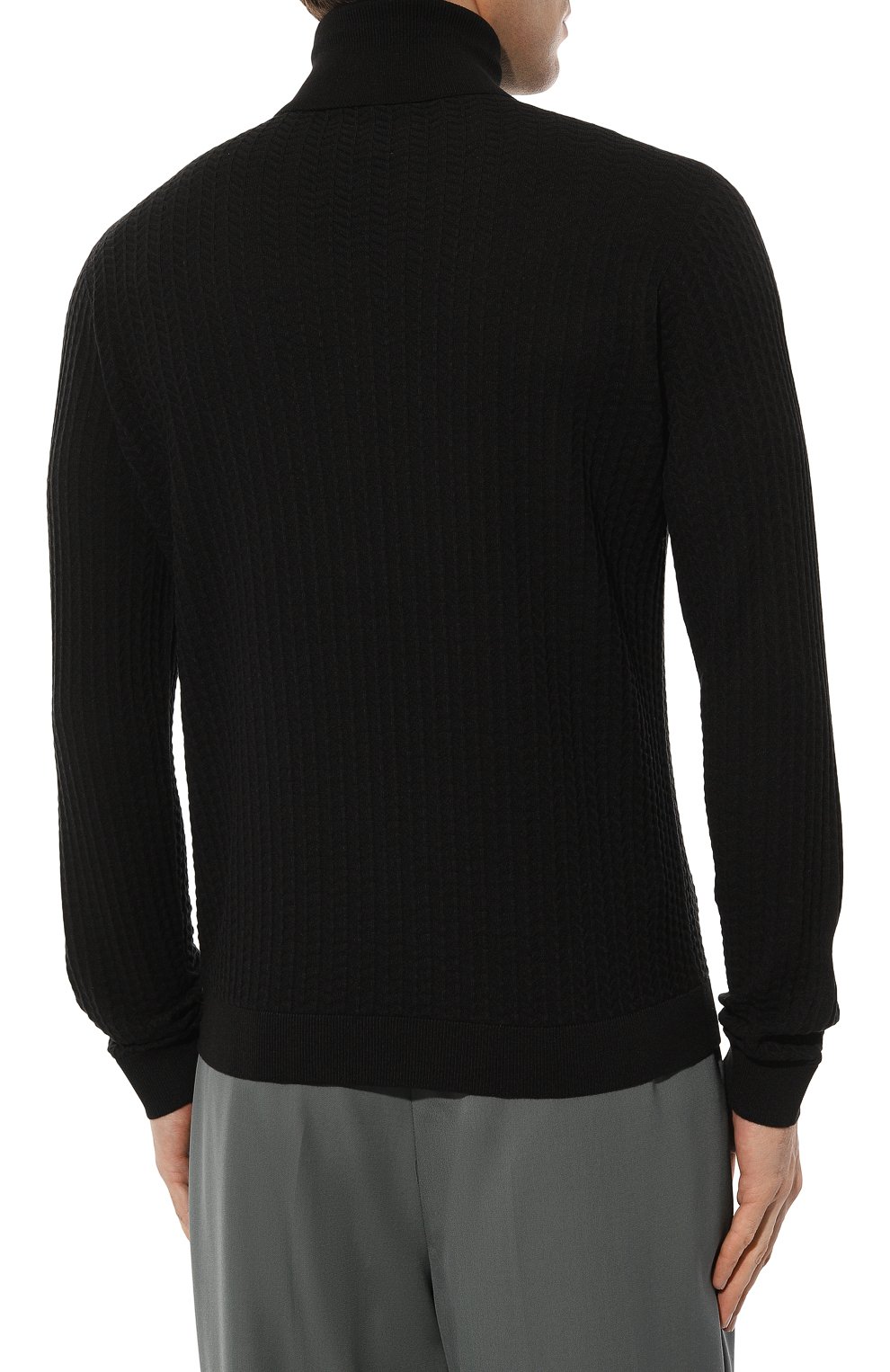 Водолазка из хлопка и кашемира GIORGIO ARMANI, арт. 6RSMA6/SMA6Z, фото 4