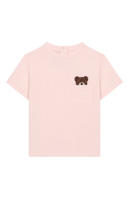 Хлопковая футболка FENDI, арт. BUI083/ST8