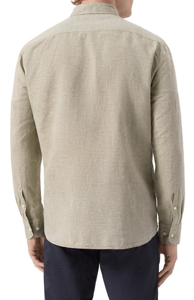 Рубашка изо льна и хлопка BOSS, арт. 50539531, фото 4