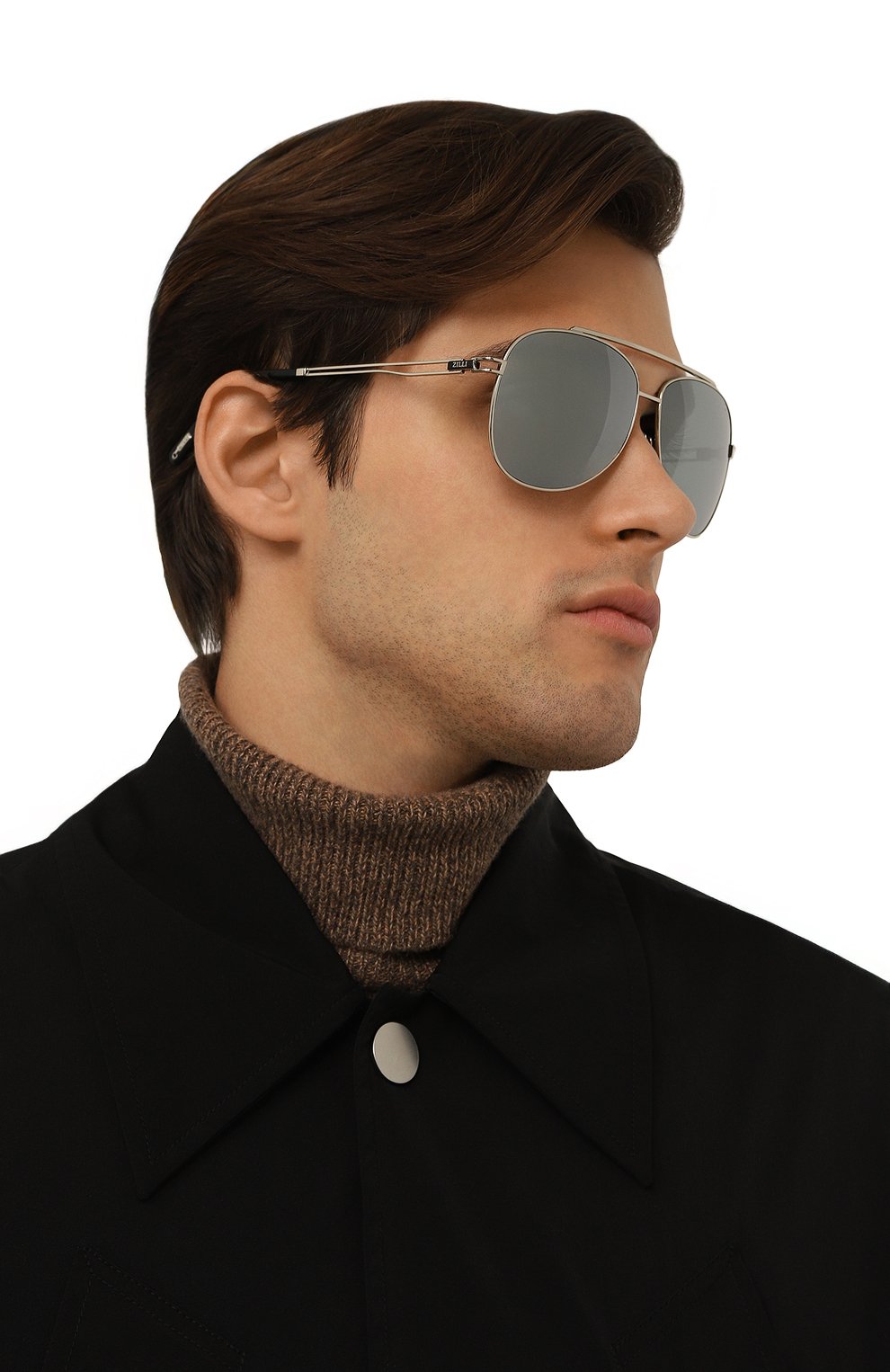 Солнцезащитные очки ZILLI серого цвета по цене 108000 руб., арт. S0PHELM3000V65076, фото 2 Солнцезащитные очки ZILLI, арт. S0PHELM3000V65076, фото 2