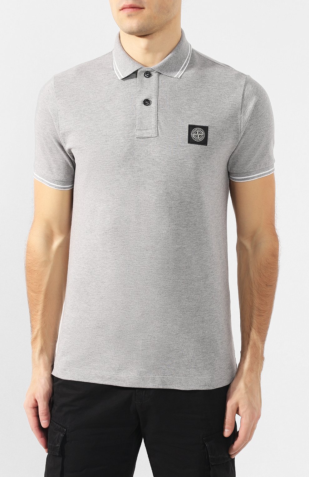 Хлопковое поло STONE ISLAND, арт. 101522S18, фото 3
