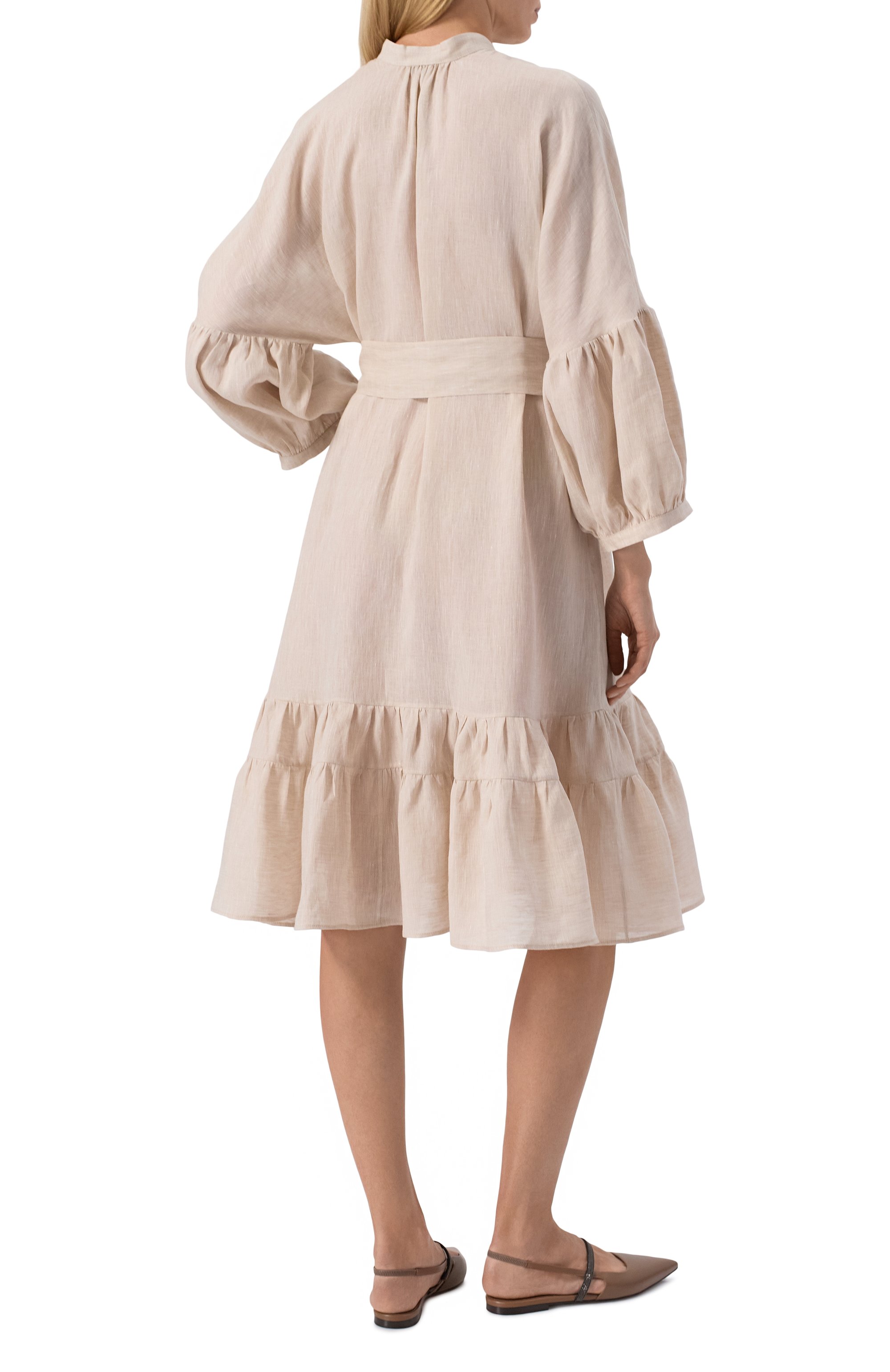 Льняное платье KITON, арт. D59353H0638811, фото 4