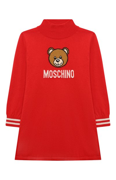 Платье из хлопка и шерсти MOSCHINO, арт. HDV0FF/LHE43/4-8