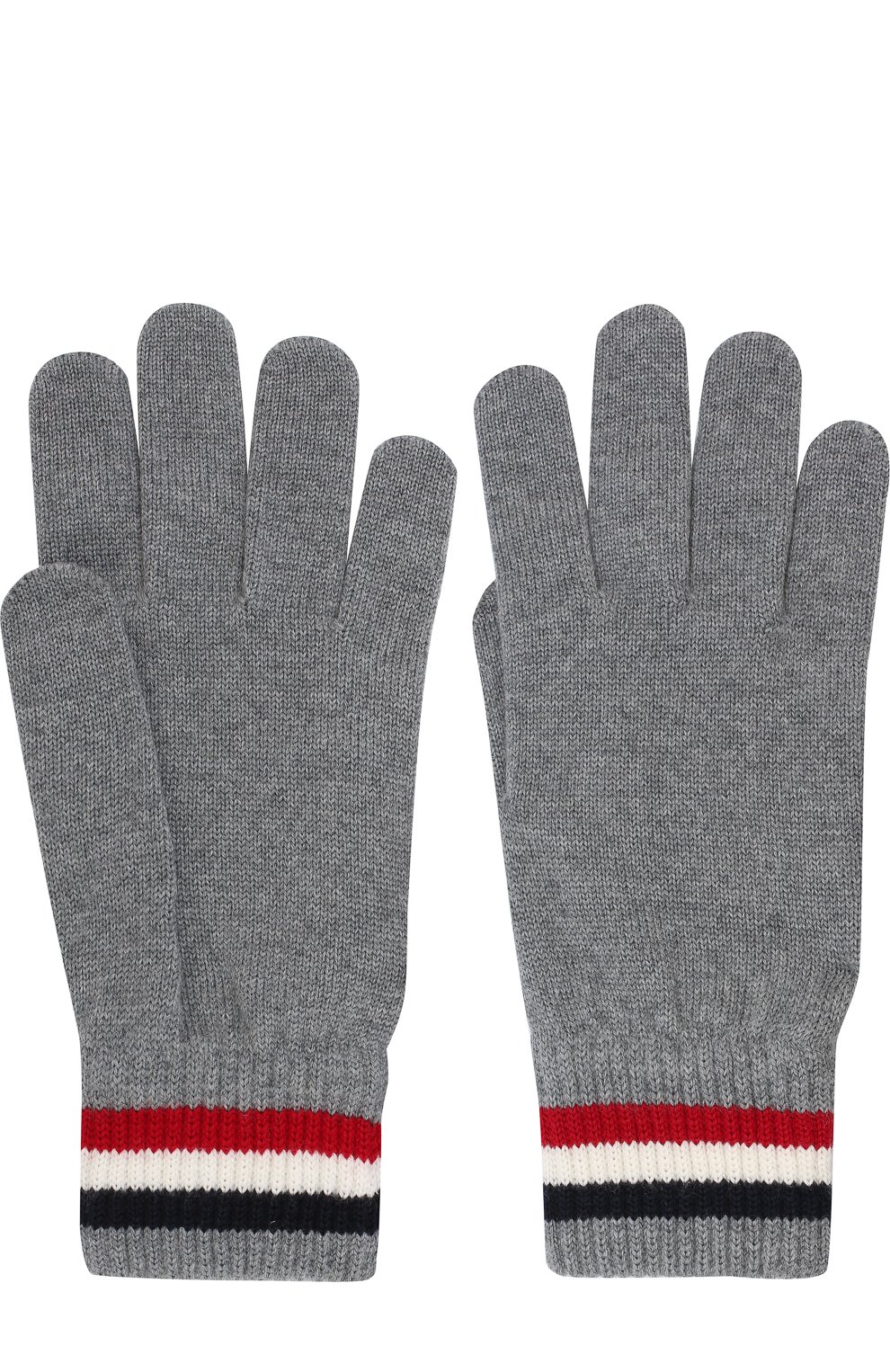 Шерстяные перчатки MONCLER темно-серого цвета по цене 14500 руб., арт. D2-091-00549-00-02292, фото 2 Шерстяные перчатки MONCLER, арт. D2-091-00549-00-02292, фото 2