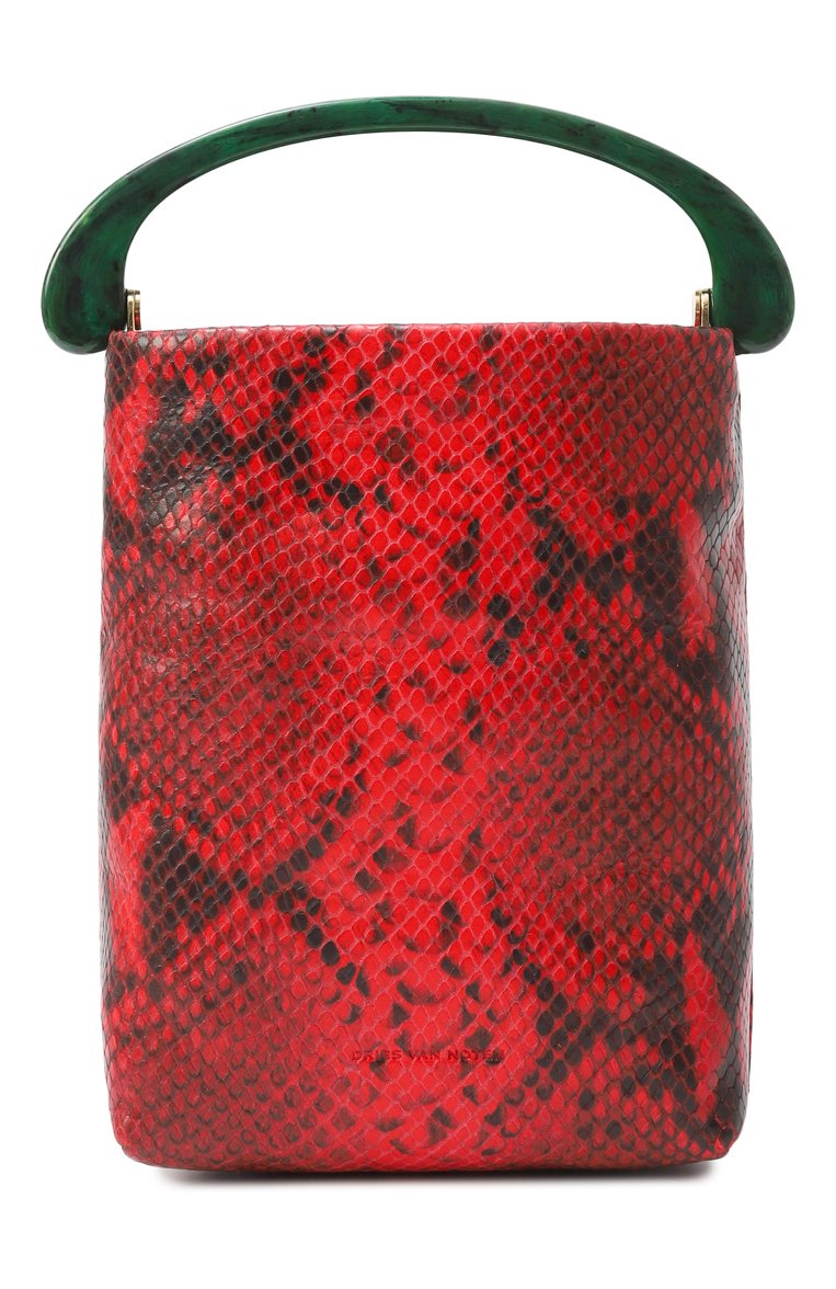 Женская сумка DRIES VAN NOTEN красного цвета, арт. 251-011523-397 | Фото 6 (Материал: Натуральная кожа; Ремень/цепочка: На ремешке; Размер: mini)