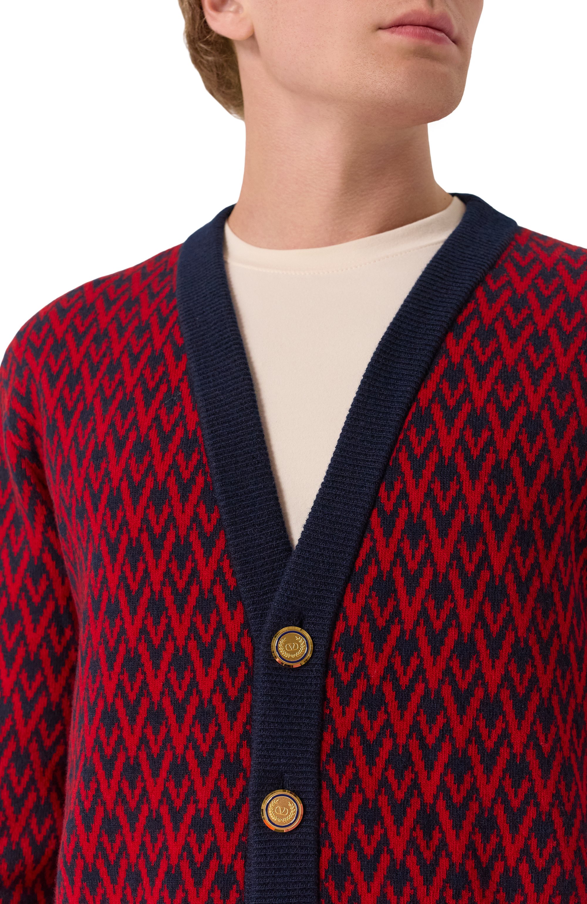 Шерстяной кардиган VALENTINO, арт. 7V3KA04I/AR1, фото 5