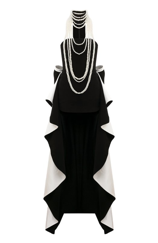 Платье из вискозы Kamilla Purshie KP 2024/6 Чёрно-белый KP 2024/6