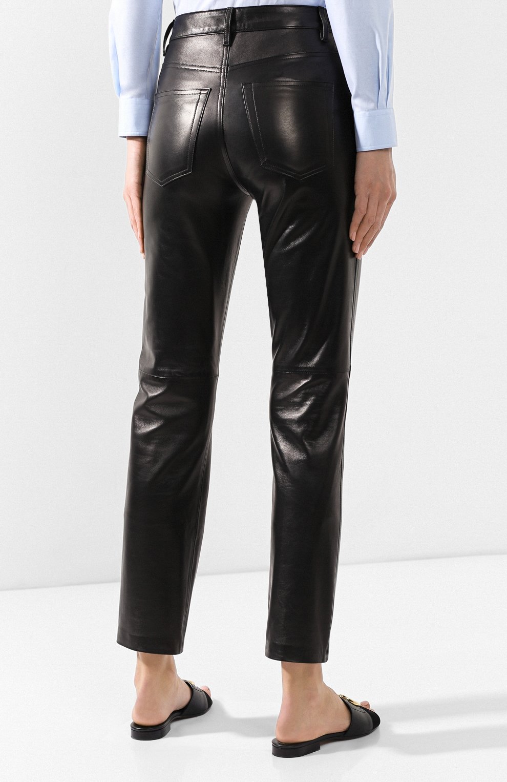 Кожаные брюки KHAITE, арт. 3026705/L705, фото 4