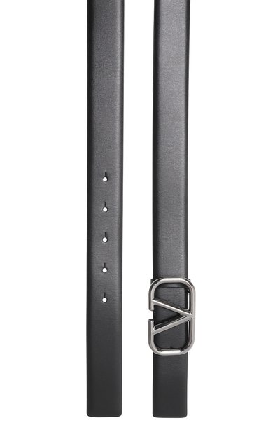 Кожаный ремень VALENTINO черного цвета по цене 48800 руб., арт. 6Y2T0Q90/AZR, фото 3 Кожаный ремень VALENTINO, арт. 6Y2T0Q90/AZR, фото 3