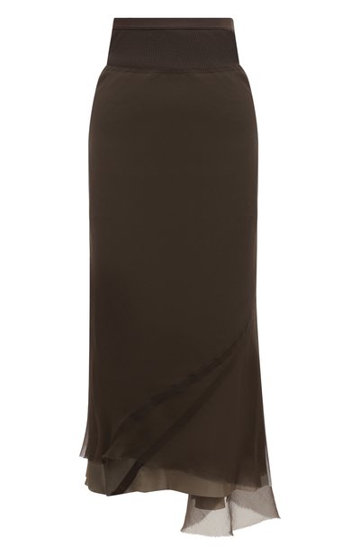 Женская шелковая юбка RICK OWENS, арт. R001B4334/S