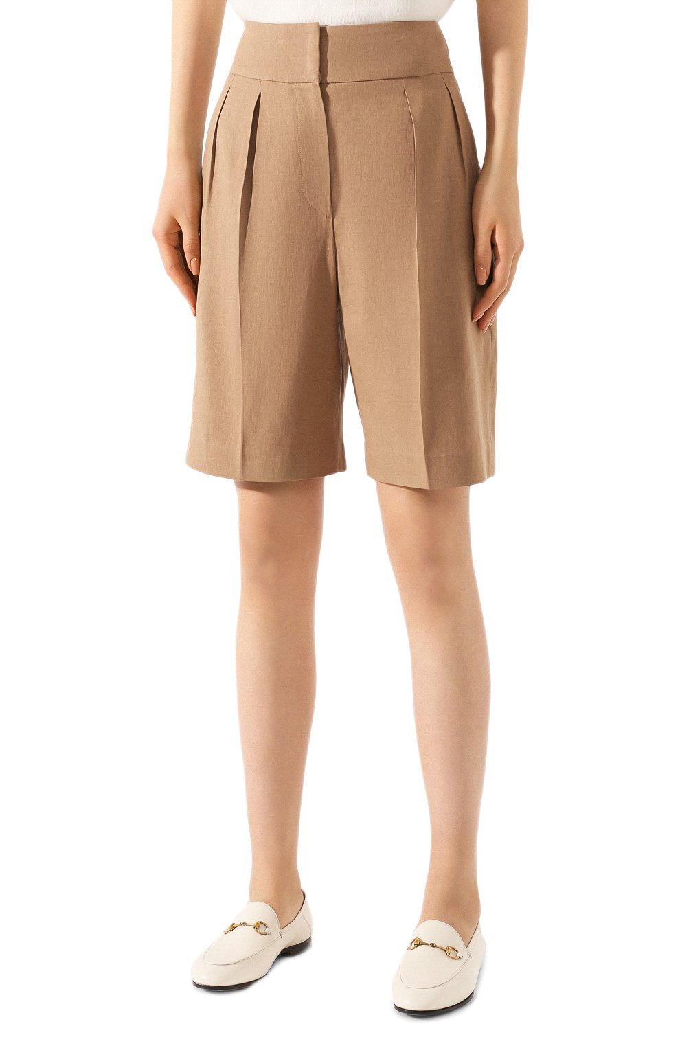 Шорты из смеси льна и хлопка BRUNELLO CUCINELLI, арт. MF591P7262, фото 3