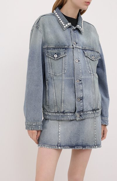 Джинсовая куртка MIU MIU, арт. GWB060-1S90-F0013, фото 3