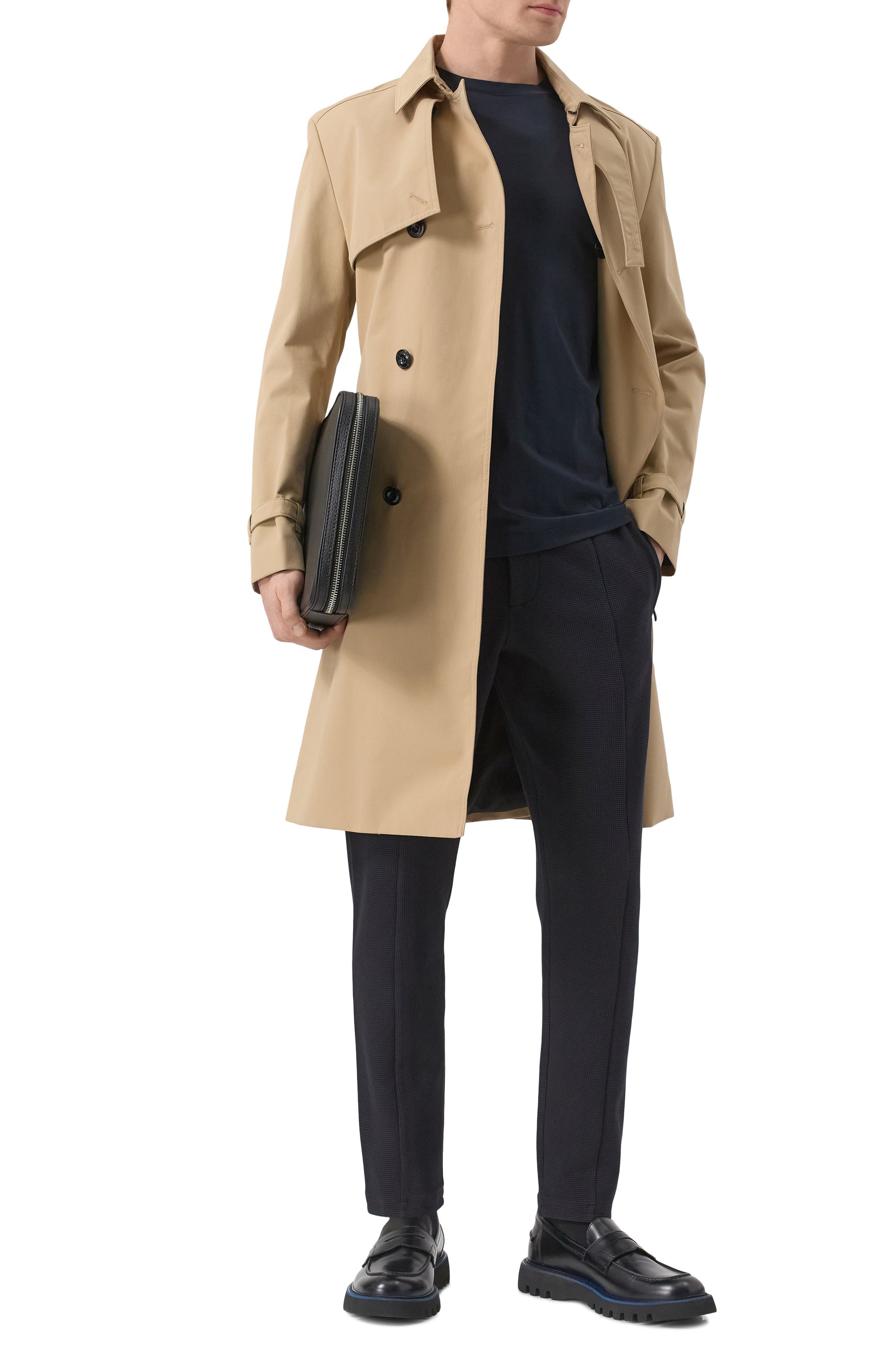 Хлопковые брюки EMPORIO ARMANI, арт. EM000954/AF13358, фото 2