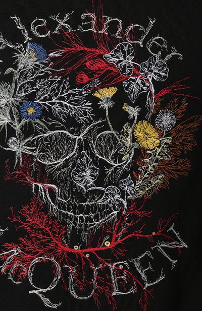 Хлопковый свитшот ALEXANDER MCQUEEN черного цвета по цене 74350 руб., арт. 599610/Q0Z76, фото 5 Хлопковый свитшот ALEXANDER MCQUEEN, арт. 599610/Q0Z76, фото 5