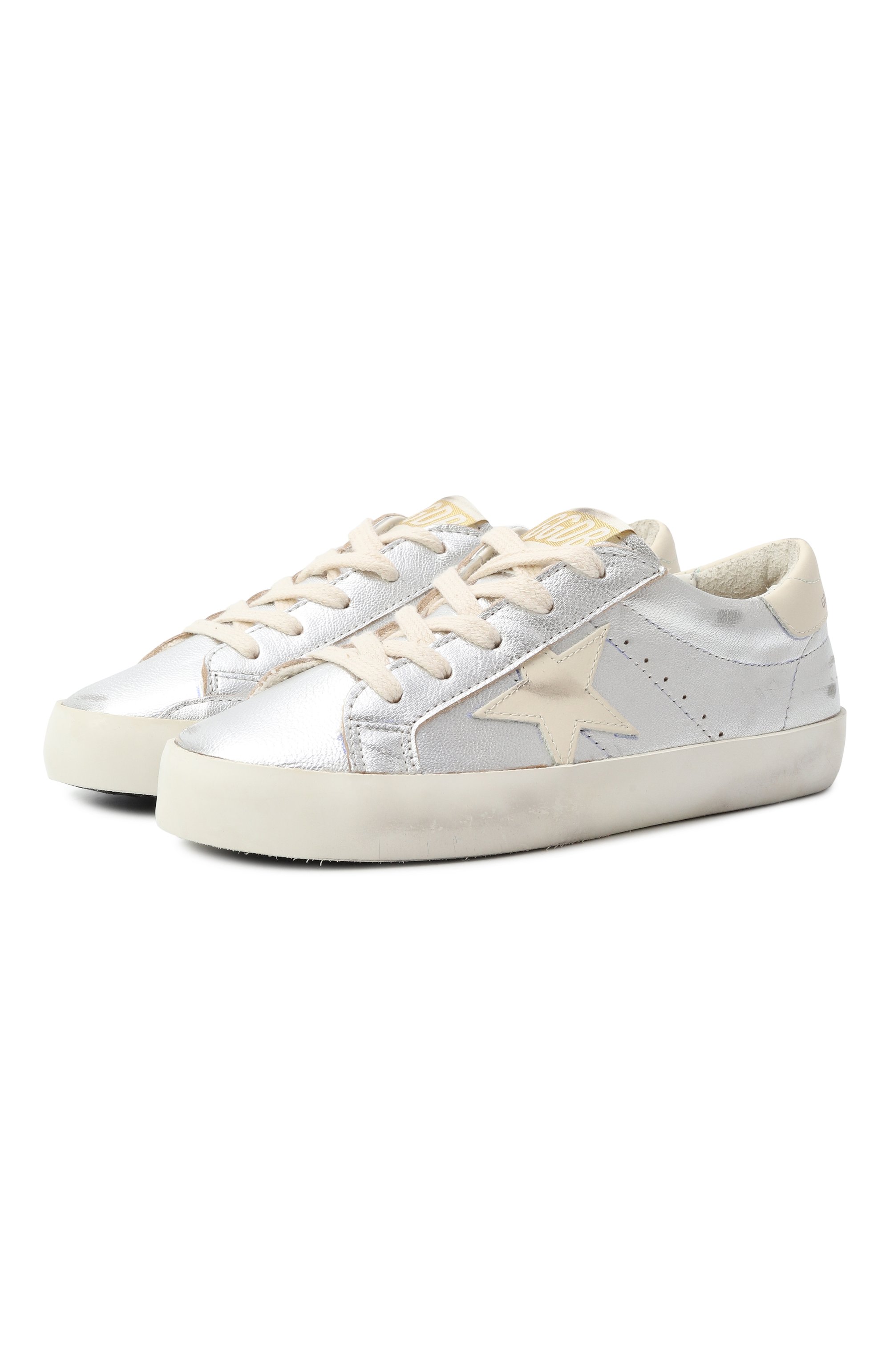 Кожаные кеды super-star GOLDEN GOOSE DELUXE BRAND, арт. GYF00101.F006759, фото 1