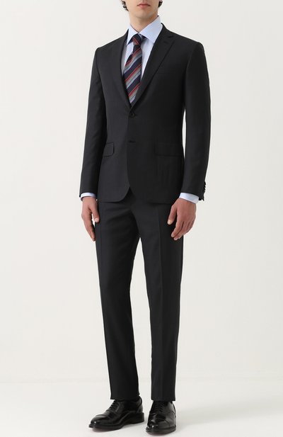 Шерстяной костюм с пиджаком на двух пуговицах BRIONI, арт. RA0G/PZA16/MADIS0N/2, фото 1