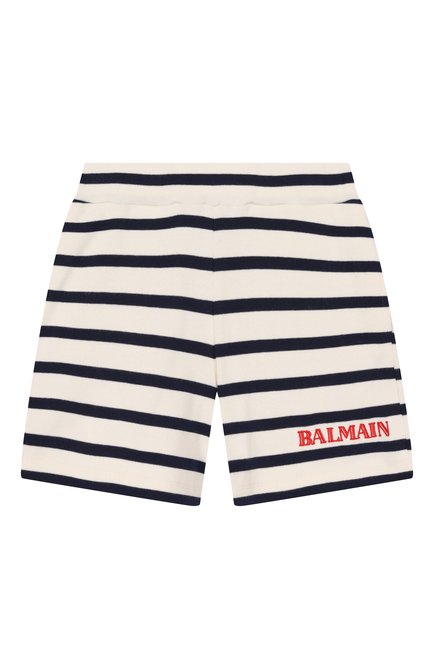 Детские хлопковые шорты BALMAIN разноцветного цвета, арт. BW6B99 | Фото 1 (Материал сплава: Проставлено; Нос: Не проставлено; Материал внешний: Хлопок)
