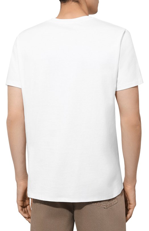 Хлопковая футболка A.P.C. C0BQXH26943TAB Белый  C0BQXH26943TAB Фото 4