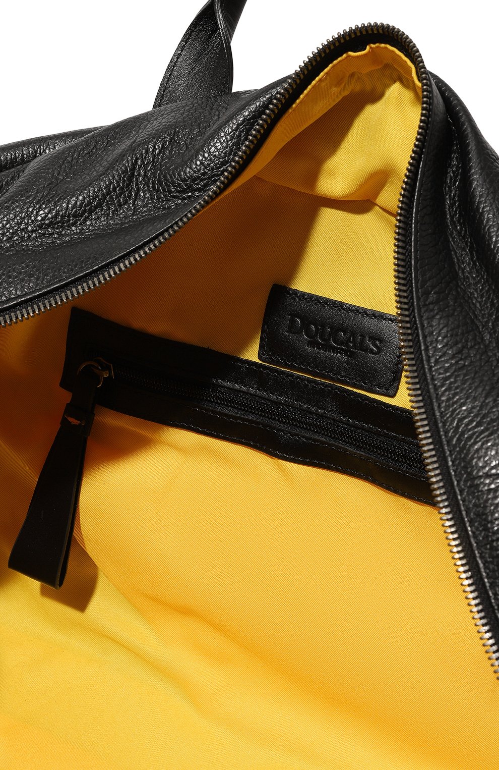 Кожаная дорожная сумка DOUCAL'S черного цвета по цене 69500 руб., арт. DB0004--04UF9720N00, фото 5 Кожаная дорожная сумка DOUCAL'S, арт. DB0004--04UF9720N00, фото 5