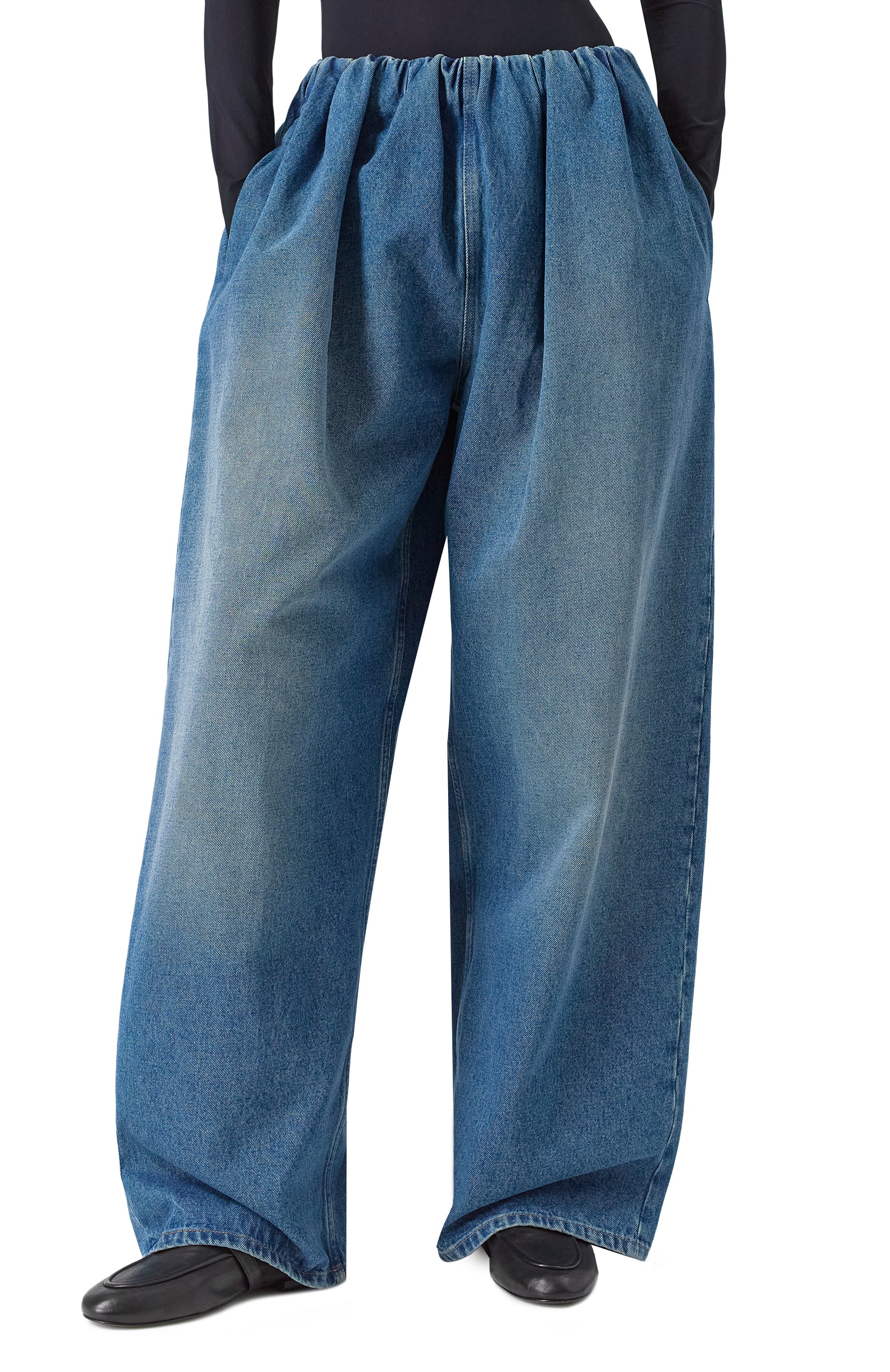 Джинсы MM6 синего цвета по цене 63750 руб., арт. S52KA0514/S30589, фото 3 Джинсы MM6, арт. S52KA0514/S30589, фото 3