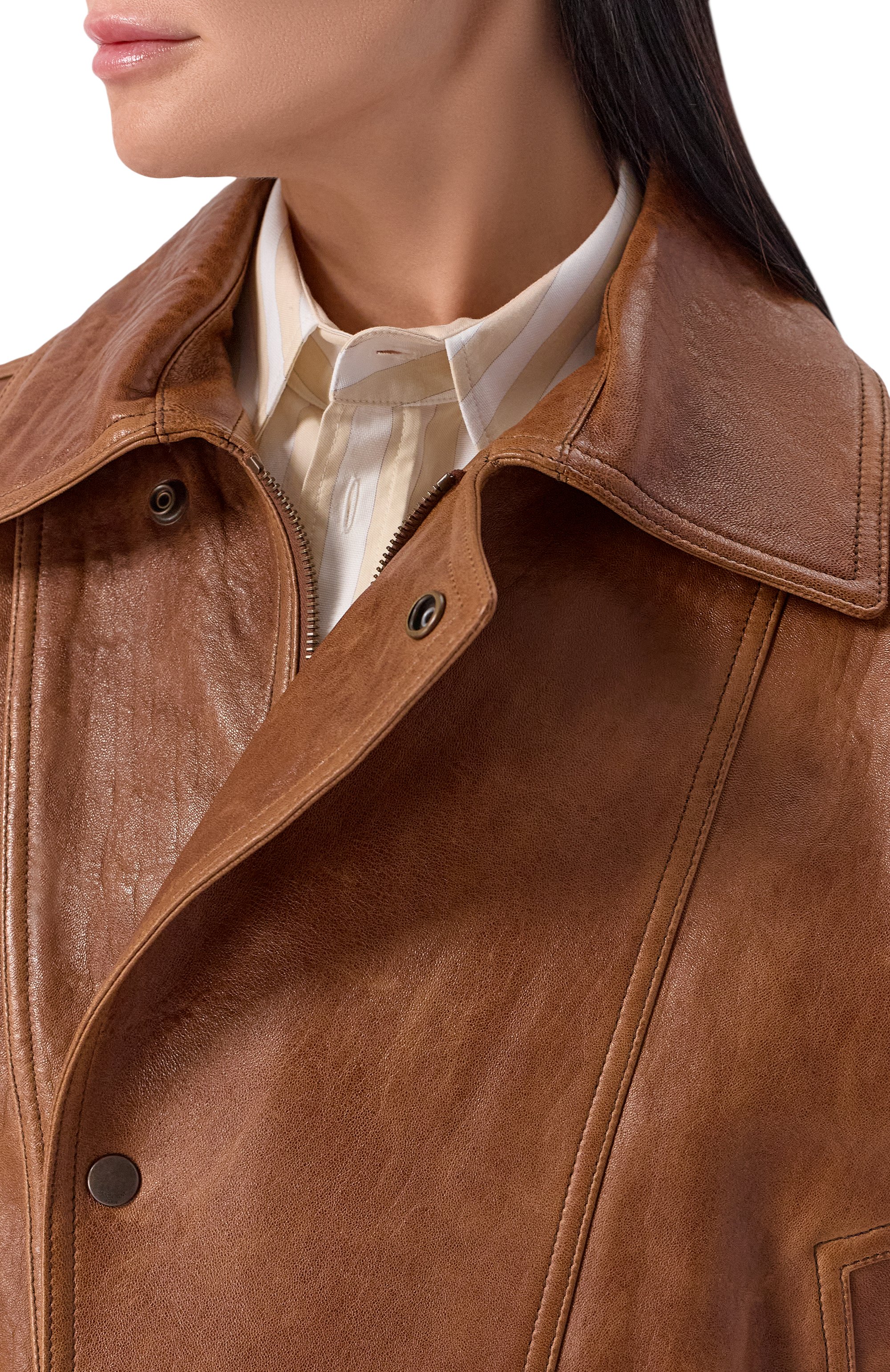 Кожаный бомбер SAINT LAURENT, арт. 836517/YCSX2, фото 5