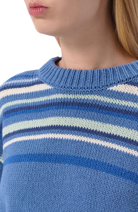 Хлопковый свитер 12 STOREEZ 137159 Синий  137159 Фото 5