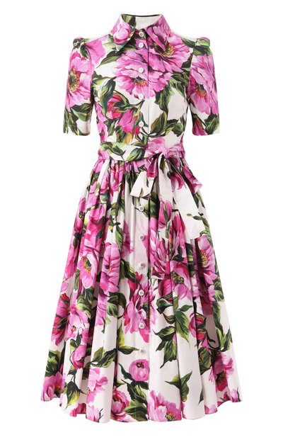 Женское хлопковое платье DOLCE & GABBANA, арт. F6AGMT/HS5S3