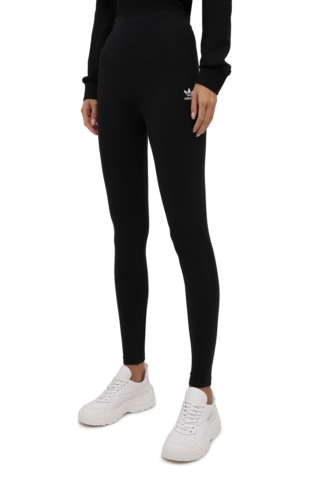 Хлопковые легинсы ADIDAS ORIGINALS, арт. H06625, фото 3