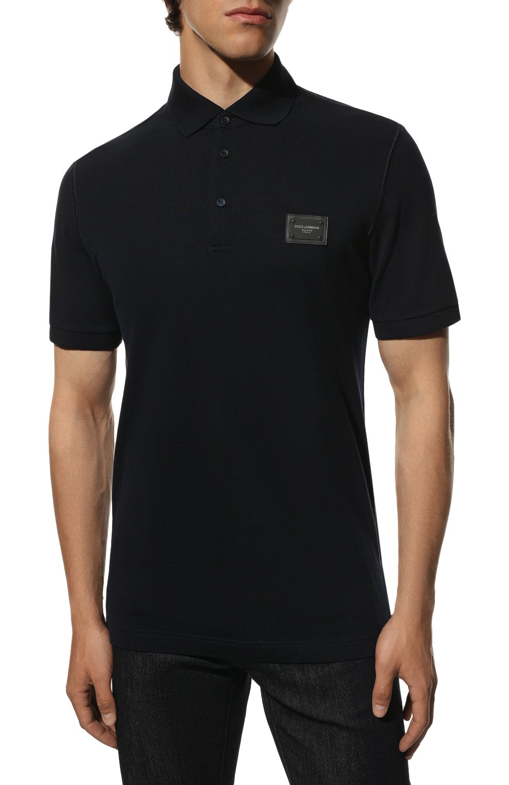 Хлопковое поло DOLCE & GABBANA, арт. G8KK1T/FU7EN, фото 3