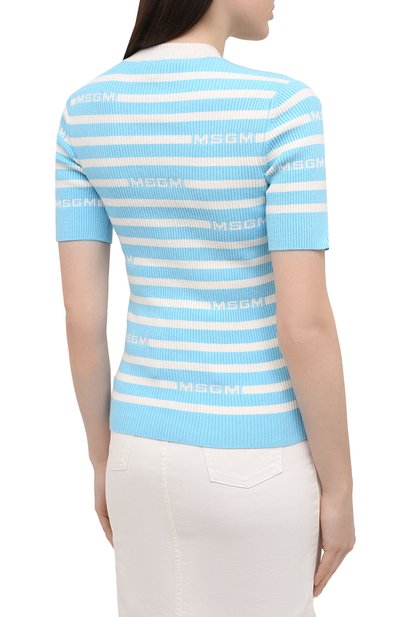 Хлопковый пуловер MSGM, арт. 3041MDM122 217289, фото 4