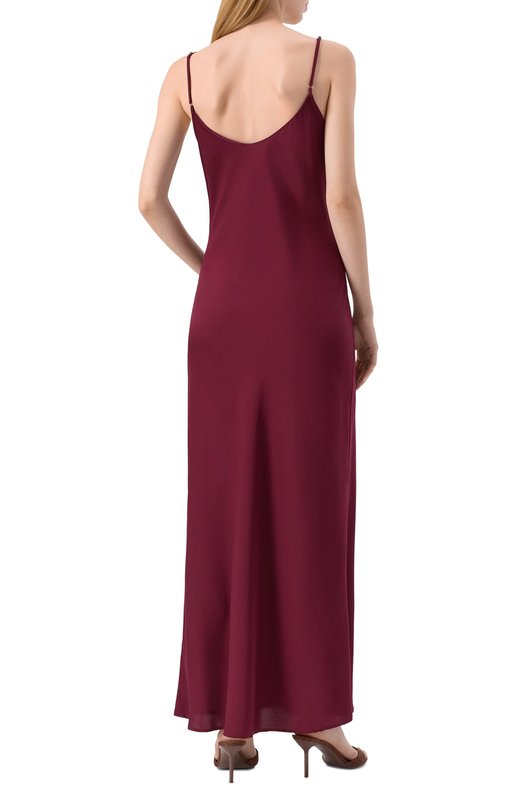 Шелковое платье Allude 255/84004 Бордовый  255/84004 Фото 4