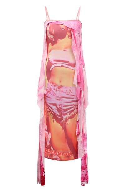 Женское платье из вискозы DIESEL, арт. A14054/0AJCL