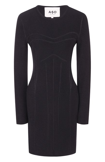 Женское платье из шерсти и вискозы AND THE BRAND, арт. W26-D050-1202-900