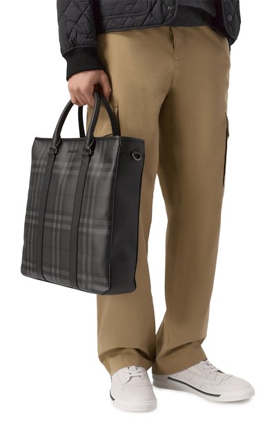Сумка BURBERRY темно-серого цвета по цене 199500 руб., арт. 8128046, фото 2 Сумка BURBERRY, арт. 8128046, фото 2