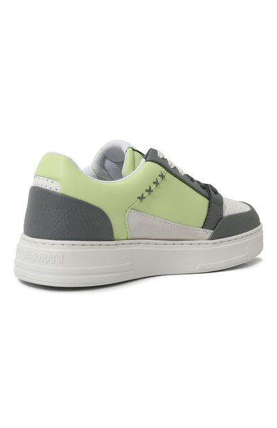 Кожаные кеды EMPORIO ARMANI, арт. X3X211/XR101, фото 5