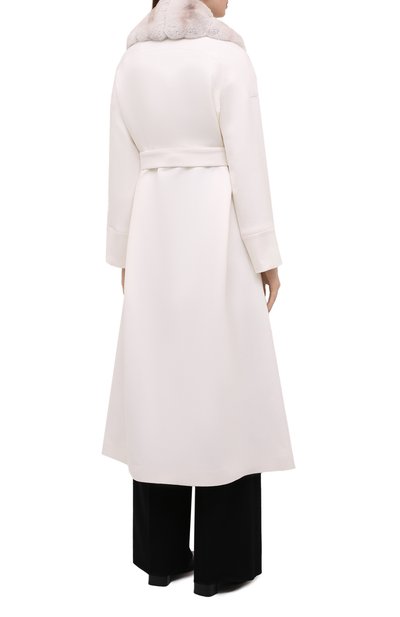 Кашемировое пальто с отделкой из меха шиншиллы KITON, арт. D52611K05I38, фото 4