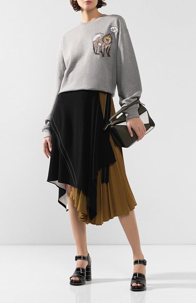 Хлопковый свитшот ACNE STUDIOS серого цвета по цене 18900 руб., арт. CI0028, фото 2 Хлопковый свитшот ACNE STUDIOS, арт. CI0028, фото 2