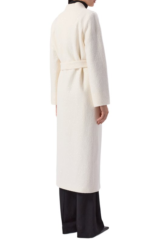 Шерстяное пальто Seven Lab CX white brilliant Кремовый  CX white brilliant Фото 4