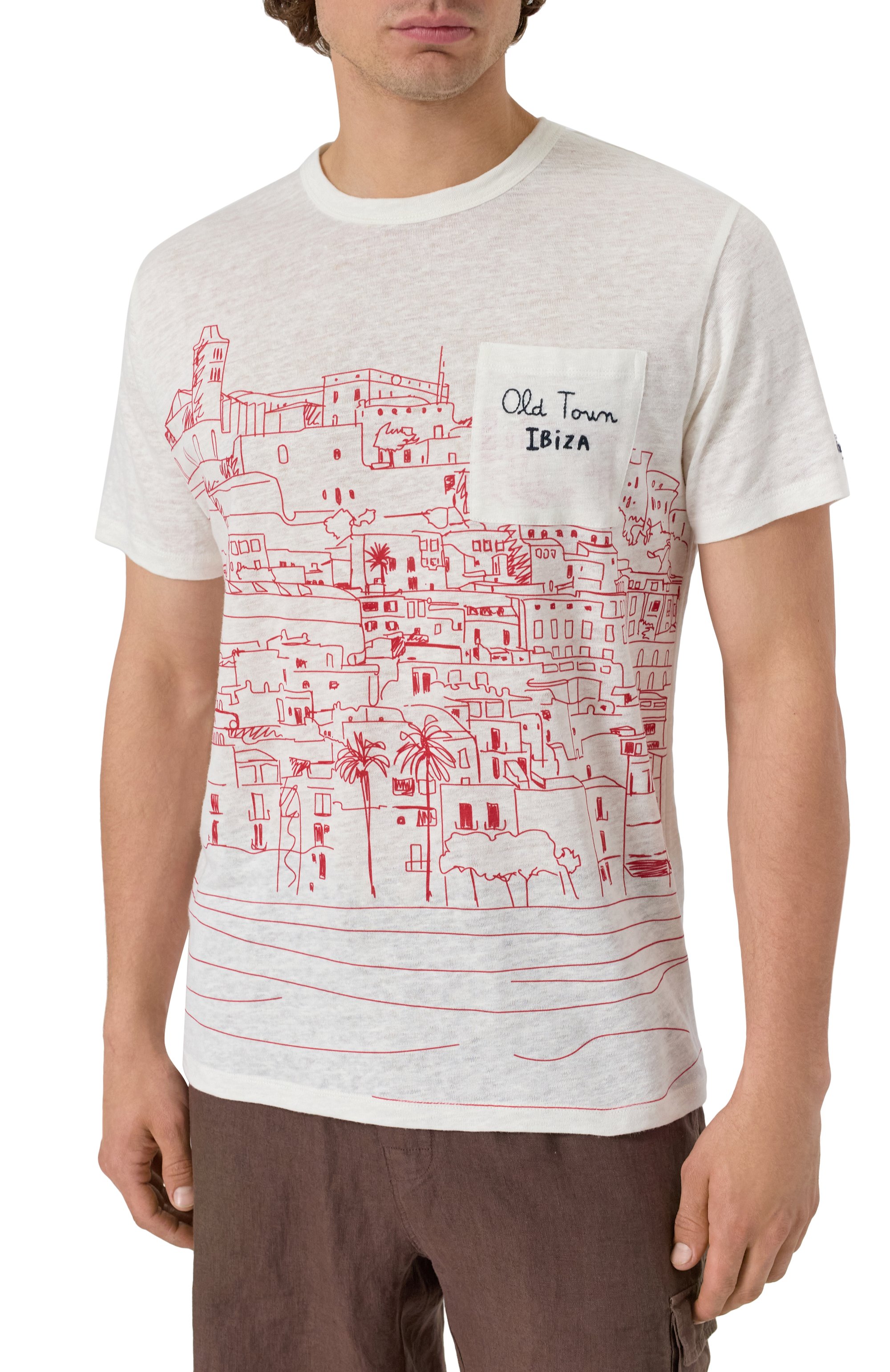 Льняная футболка MC2 SAINT BARTH, арт. STBM ECSTASEA/02844H, фото 3