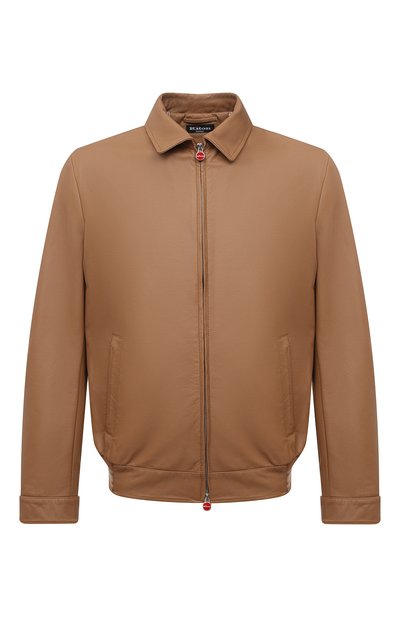 Мужской кожаный бомбер KITON, арт. UW0898V07T83
