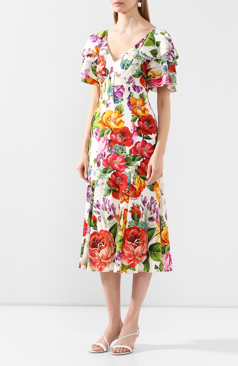 Шелковое платье DOLCE & GABBANA, арт. F6H2NT/FSAZM, фото 3