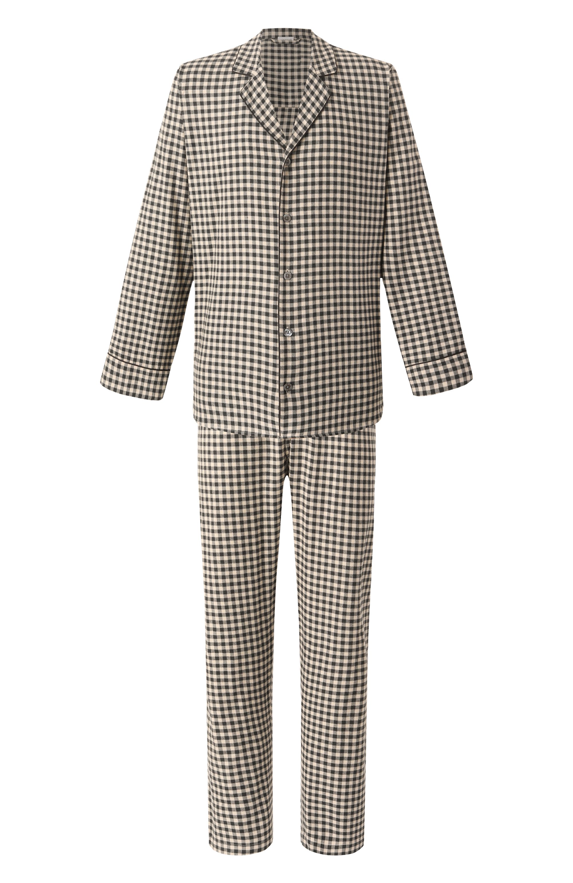 Пижама из хлопка и шерсти ZIMMERLI, арт. 4600-21001, фото 1