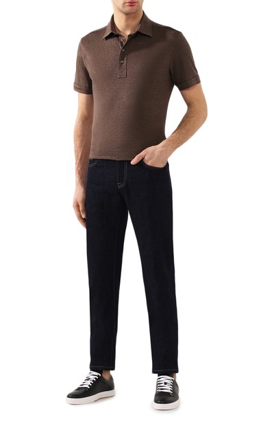 Льняное поло ZEGNA, арт. UU564/723, фото 2