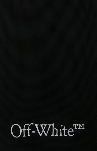 Шерстяной шарф OFF-WHITE черного цвета по цене 47200 руб., арт. 0WMA060F23KNI001, фото 3 Шерстяной шарф OFF-WHITE, арт. 0WMA060F23KNI001, фото 3