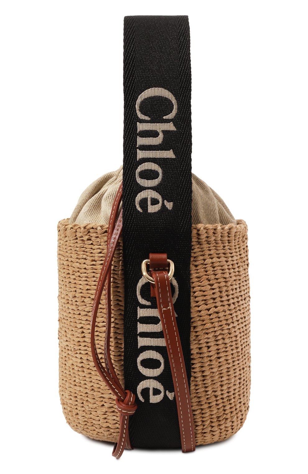 Сумка chloé x mifuko woody small CHLOÉ, арт. CHC23AS381L18, фото 5