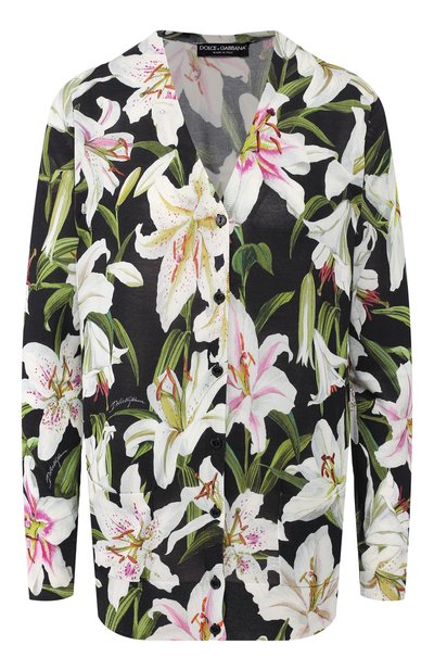 Женский шелковый кардиган DOLCE & GABBANA, арт. FX454T/JAHGC